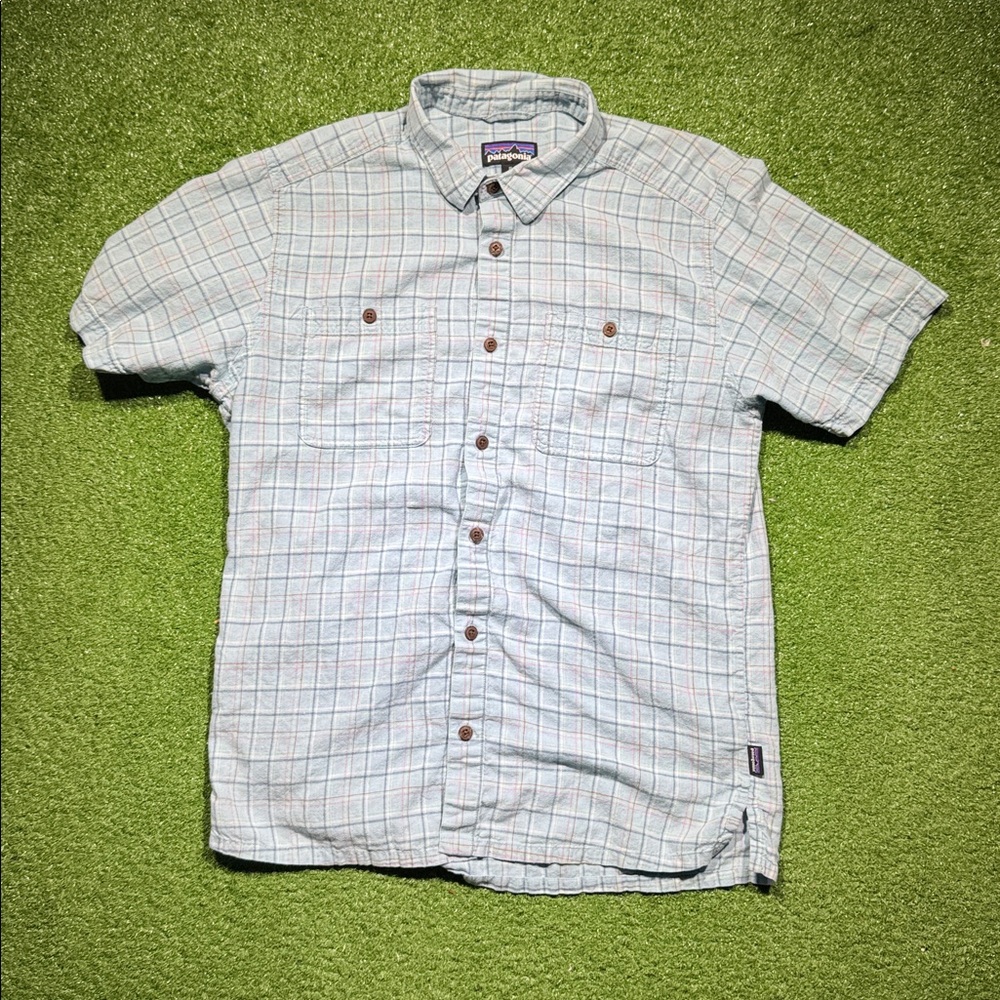 Patagonia Short Sleeve plaid button down shirt